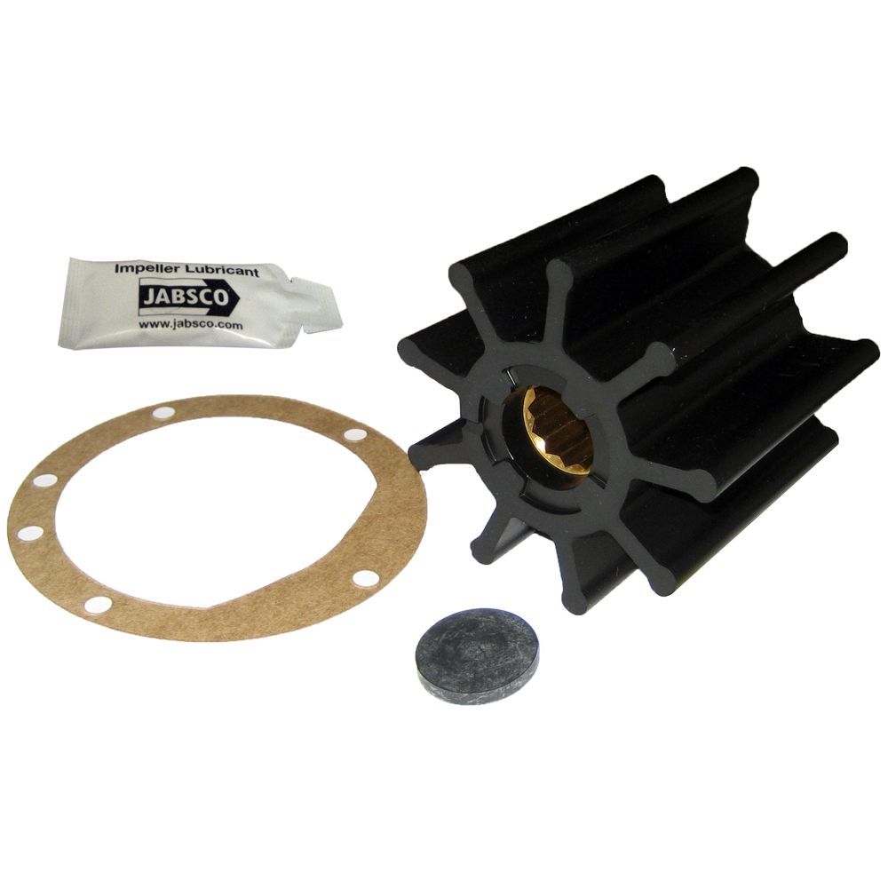 Jabsco Impeller Kit, For 50270-0 and 50270-2 Pumps, 3-3/4 in Diameter, 3-1/2 in Depth, 1 in Shaft Diameter, 9-Blade, Nitrile, Spline Drive — Quality Boat Parts