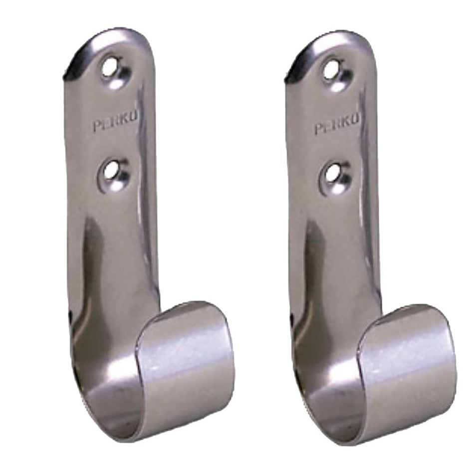 Perko Boat Hook Holders, Stainless Steel, 1-1/2 in Pole OD, Pair — Quality Boat Parts