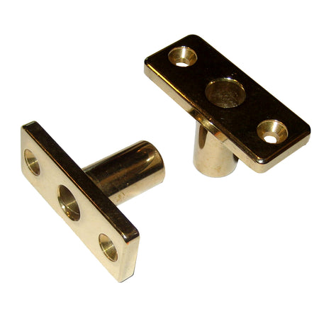 Perko Top Mount Rowlock Sockets, Manganese Bronze, 2-3/8 x 7/8 x 1 in, 2pk — Quality Boat Parts