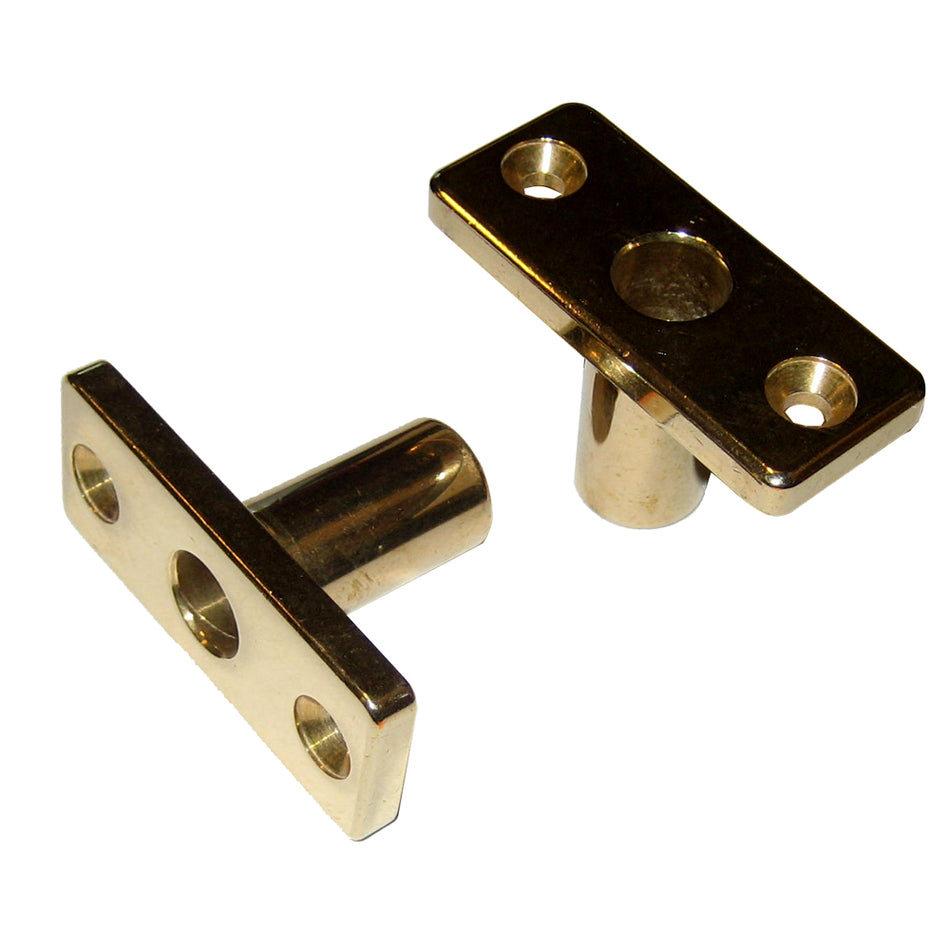 Perko Top Mount Rowlock Sockets, Manganese Bronze, 2-3/8 x 7/8 x 1 in, 2pk — Quality Boat Parts