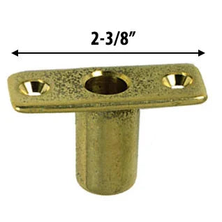 Perko Top Mount Rowlock Sockets, Manganese Bronze, 2-3/8 x 7/8 x 1 in, 2pk — Quality Boat Parts