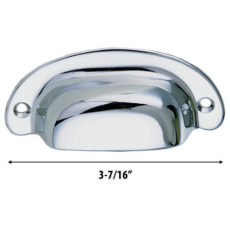 Perko Surface Mount Drawer Pull, Chrome-Plated Zinc Alloy, 3-7/16 in Wide — Quality Boat Parts