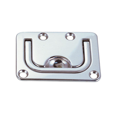 Perko Flush Lifting Handle, 3 x 2-1/4 in Face Plate, Chrome-Plated Zinc Alloy — Quality Boat Parts