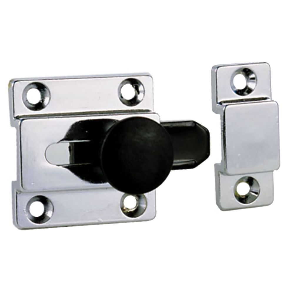 Perko Cupboard Bolt, 2-1/8 x 1-1/2 in, Chrome-Plated Zinc Alloy — Quality Boat Parts