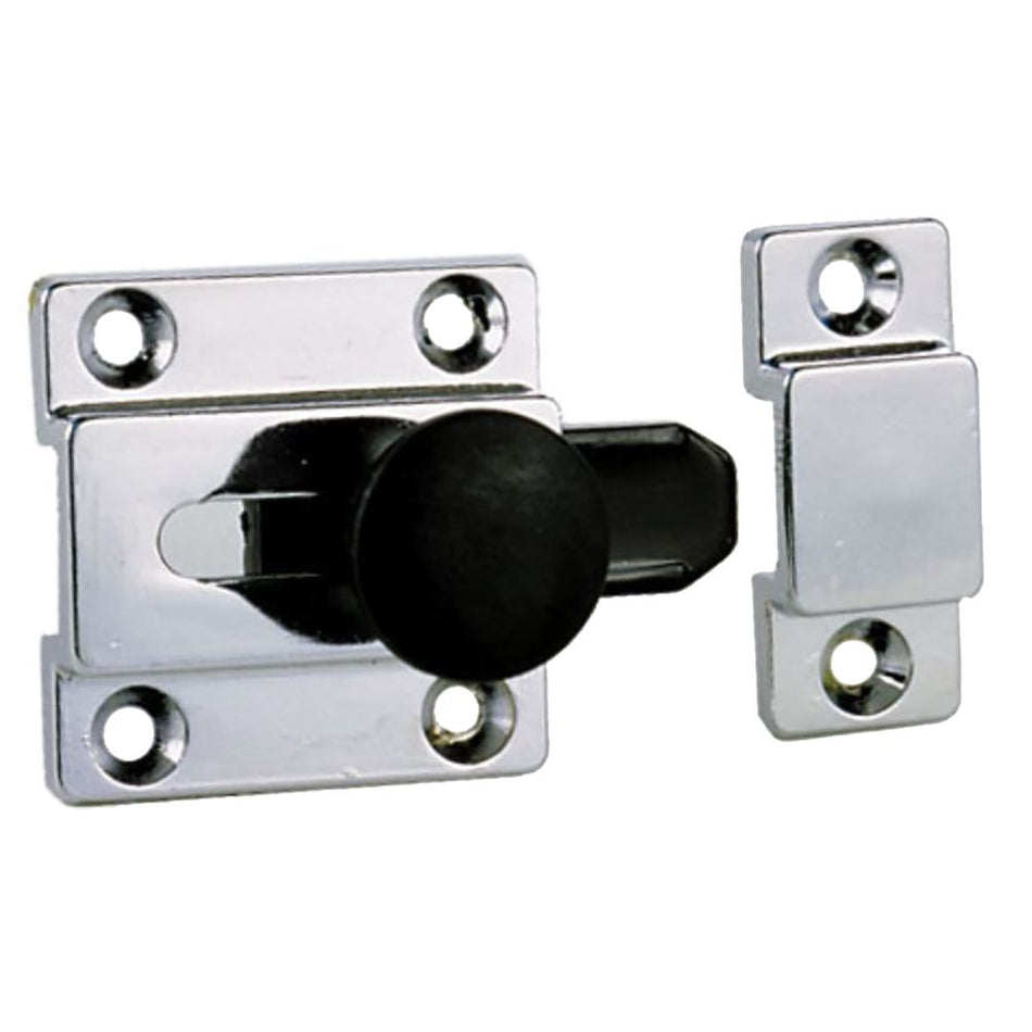 Perko Cupboard Bolt, 2-1/8 x 1-1/2 in, Chrome-Plated Zinc Alloy — Quality Boat Parts