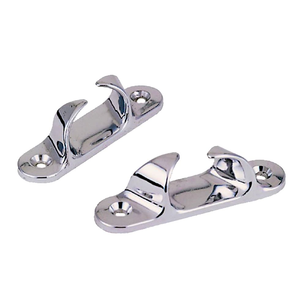Perko Skene Bow Chocks, Pair, Chrome-Plated Zinc Alloy, 1/2 in Max Rope — Quality Boat Parts