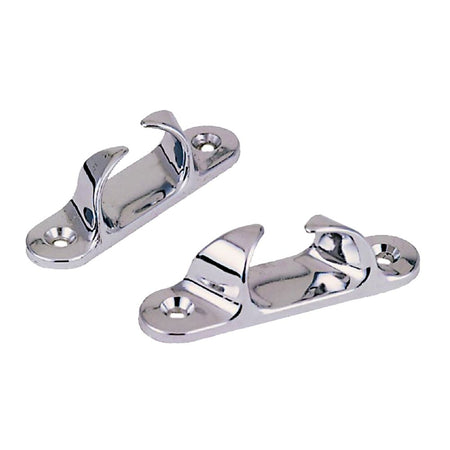 Perko Skene Bow Chocks, Pair, Chrome-Plated Zinc Alloy, 1/2 in Max Rope — Quality Boat Parts
