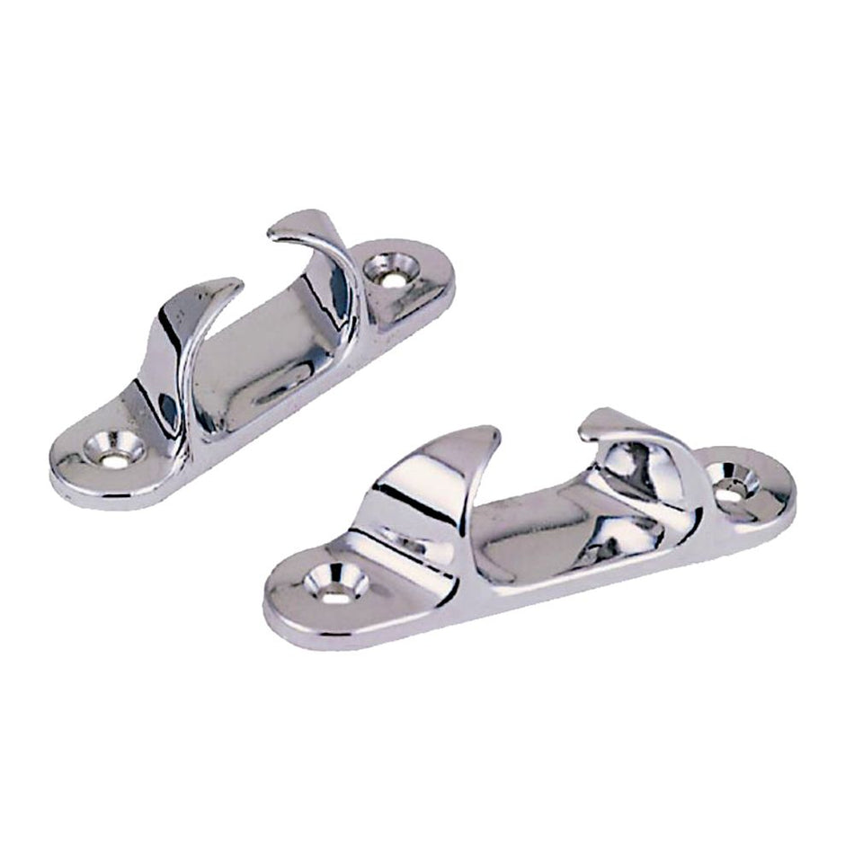 Perko Skene Bow Chocks, Pair, Chrome-Plated Zinc Alloy, 1/2 in Max Rope — Quality Boat Parts
