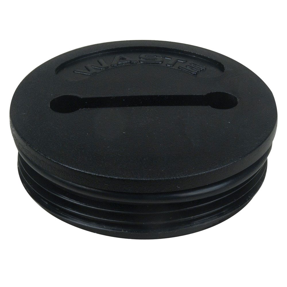 Perko Spare Waste Deck Plate Cap, For Fig. 1269, With O-Ring, Black Polymer — Quality Boat Parts