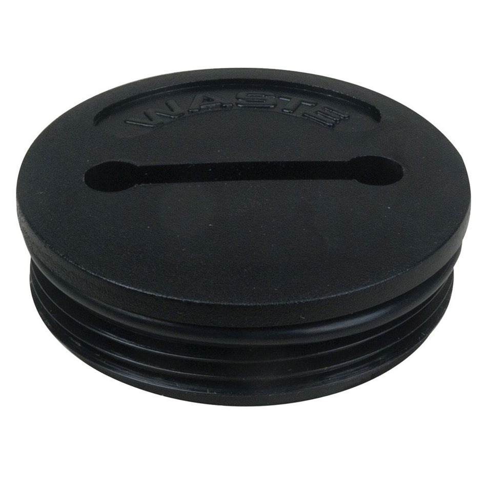 Perko Spare Waste Deck Plate Cap, For Fig. 1269, With O-Ring, Black Polymer — Quality Boat Parts