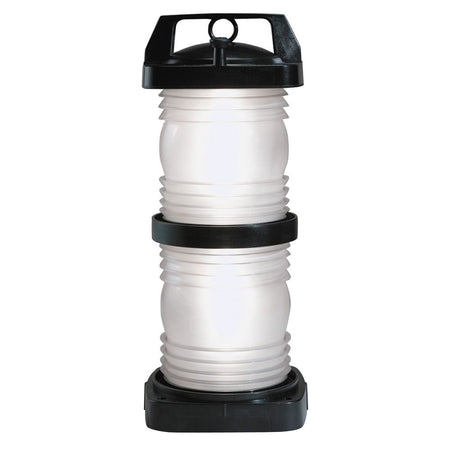 Perko Figure 1365 Double Lens Masthead Light, For Vessels Over 20m, 6 NM, 225°, 24/120/220V, Horizontal Mount, Black Polycarbonate Housing — Quality Boat Parts