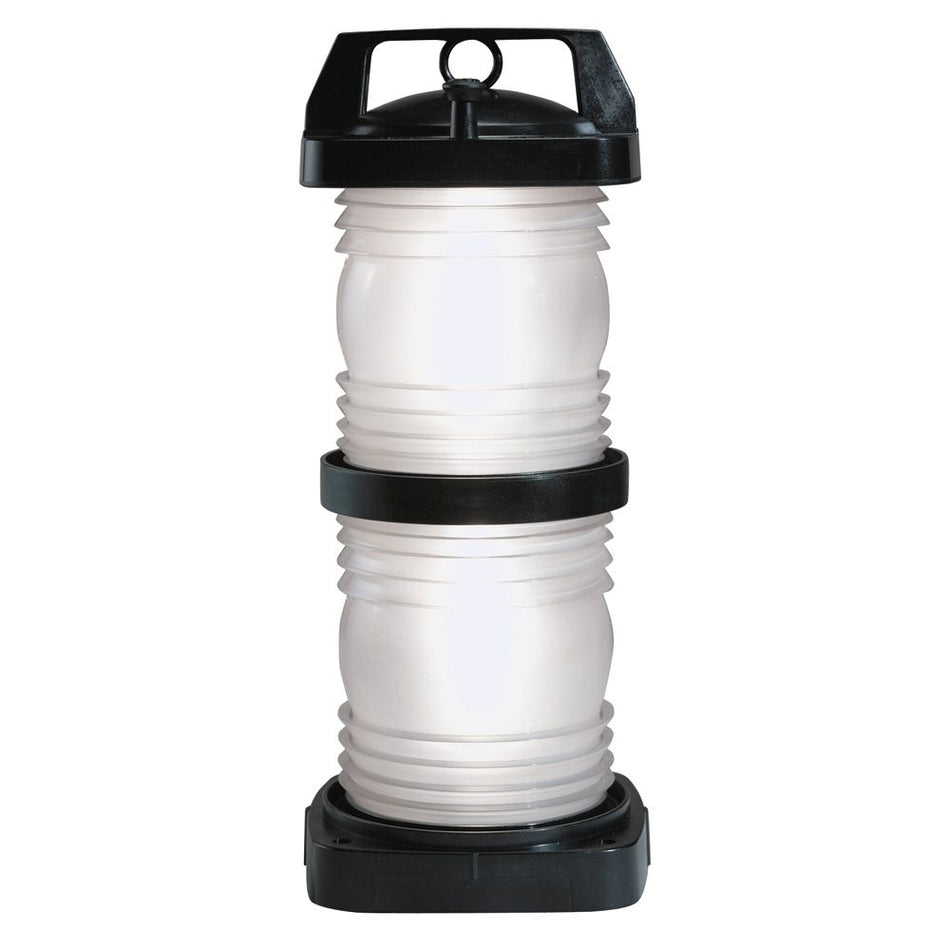 Perko Figure 1365 Double Lens Masthead Light, For Vessels Over 20m, 6 NM, 225°, 24/120/220V, Horizontal Mount, Black Polycarbonate Housing — Quality Boat Parts