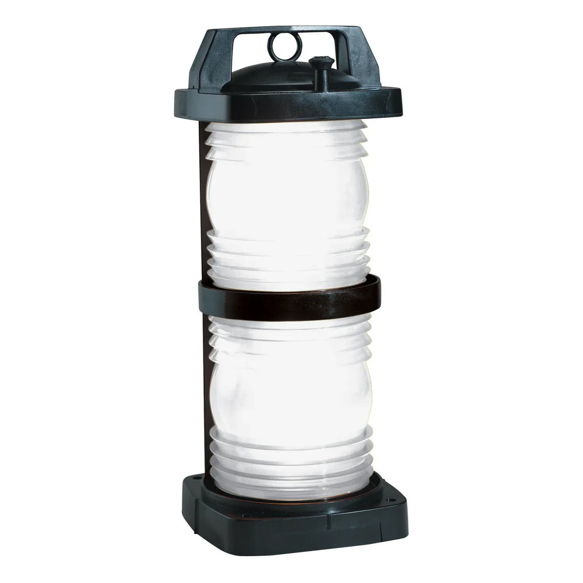 Perko Figure 1365 Double Lens Masthead Light, For Vessels Over 20m, 6 NM, 225°, 24/120/220V, Horizontal Mount, Black Polycarbonate Housing — Quality Boat Parts