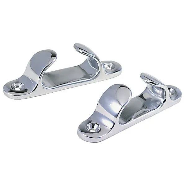 Perko 1230 Straight Chock, 4 in, 3/4 in Max Rope Size, Chrome Plated Zinc Alloy, 2pk — Quality Boat Parts