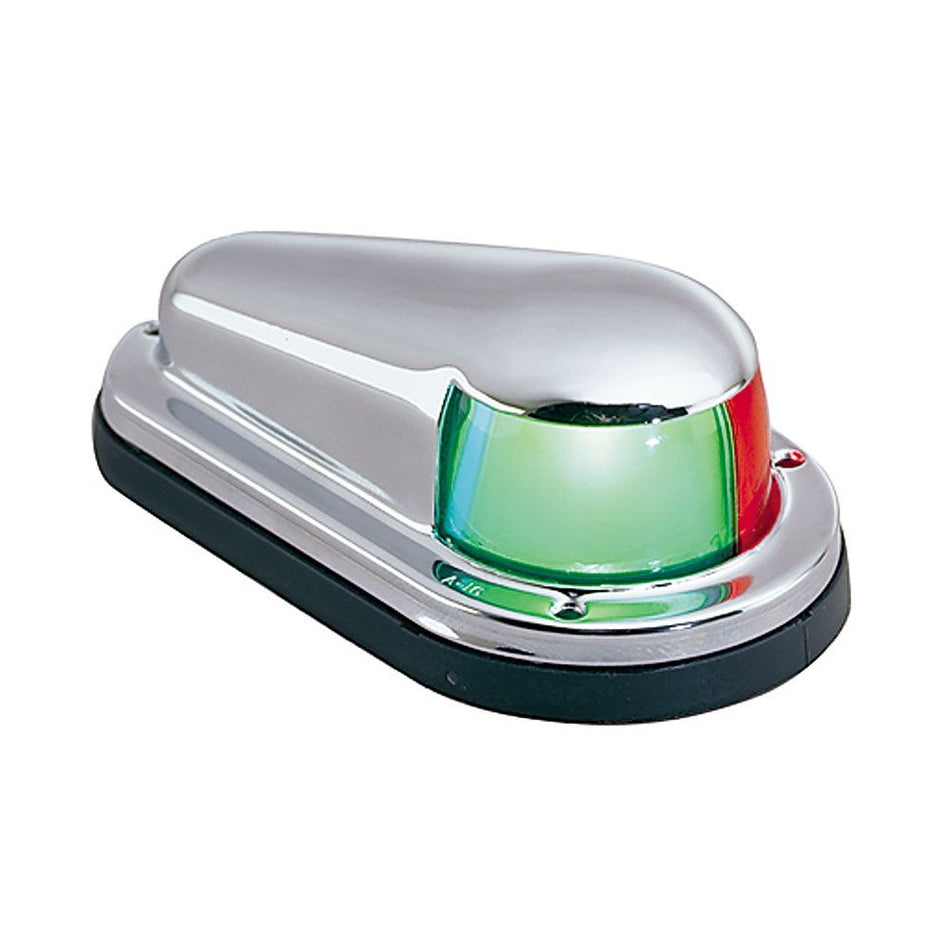 Perko Horizontal Mount Bi-Color Bow Light, Chrome-Plated Brass Top, 12V Bulb Included, 1nm — Quality Boat Parts