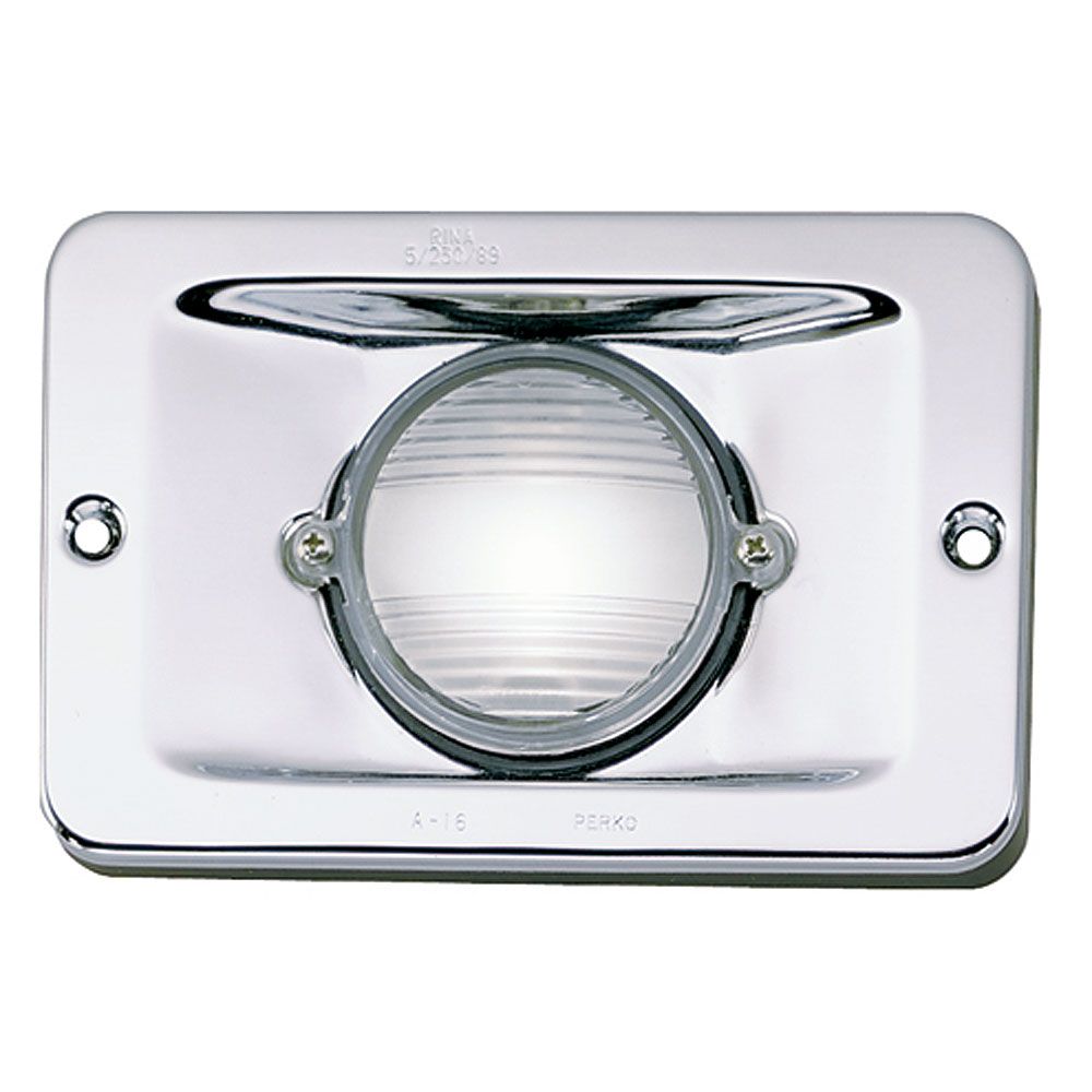 Perko 0939 Vertical Mount Stern Light, Stainless Steel Top, 12V, 2 NM, Flush Mount — Quality Boat Parts