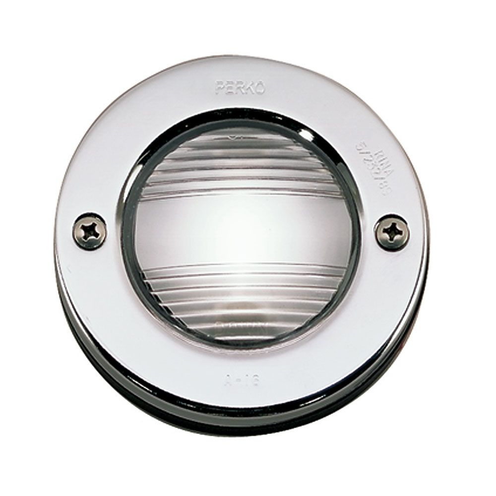 Perko 0946 Vertical Mount Stern Light, 12V, Flush Mount, Chrome Bezel — Quality Boat Parts