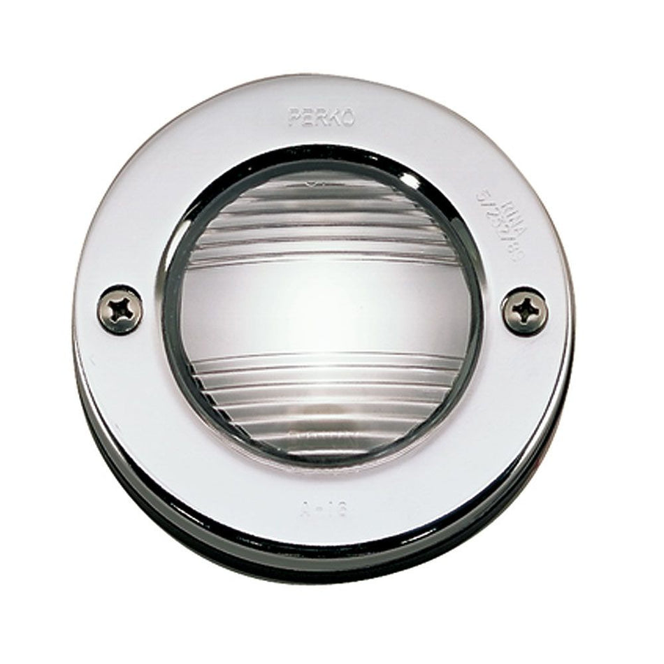 Perko 0946 Vertical Mount Stern Light, 12V, Flush Mount, Chrome Bezel — Quality Boat Parts