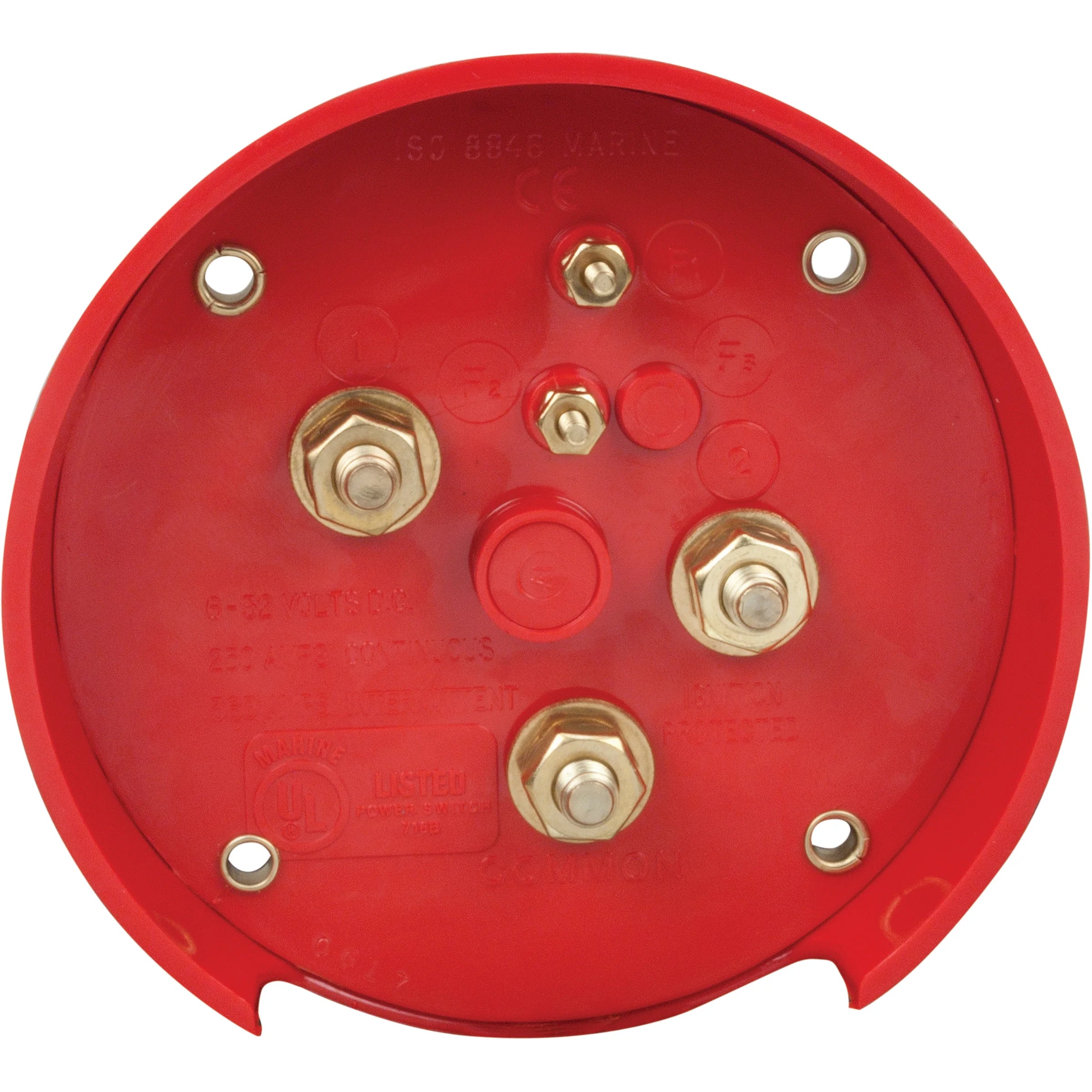 Perko Medium Duty Battery Selector Switch with Alternator Field Disconnect, No Key Lock, 6-32V, 250A Continuous, Ignition Protected — Quality Boat Parts