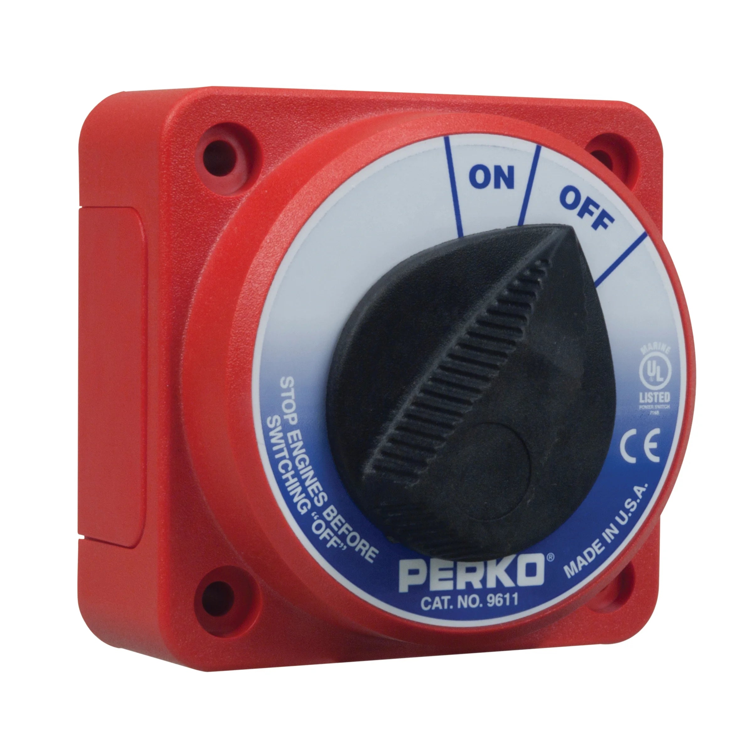 Perko 9611 Main Battery Disconnect Switch, 6-32V, 315A Continuous, Ignition Protected — Quality Boat Parts