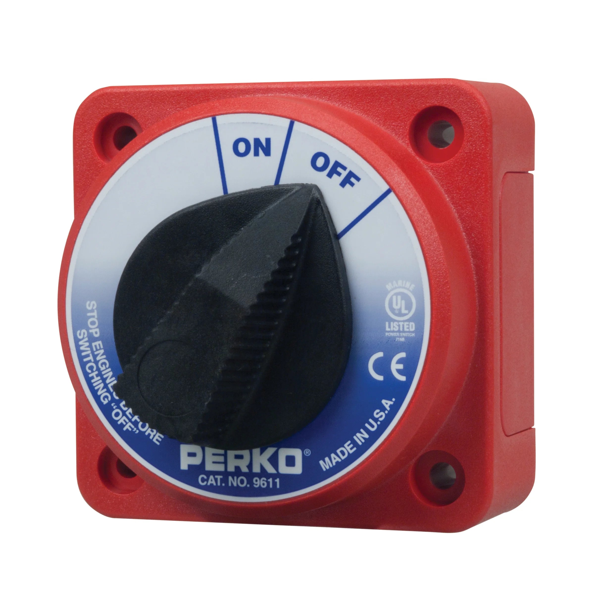 Perko 9611 Main Battery Disconnect Switch, 6-32V, 315A Continuous, Ignition Protected — Quality Boat Parts