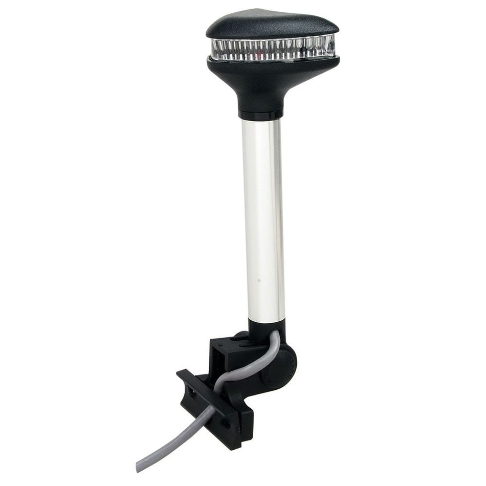 Perko Stealth Series Tower/Arch Mount Folding LED White All-Round Light, For 7/8 in Tubing, 12V, 2nm — Quality Boat Parts