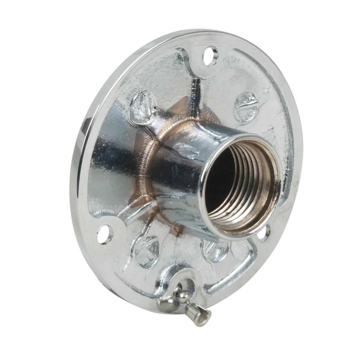 Perko Water Outlet Fitting with Cap, For On-Board Washdown Systems, 1/2 in NPT, Chrome-Plated Bronze — Quality Boat Parts