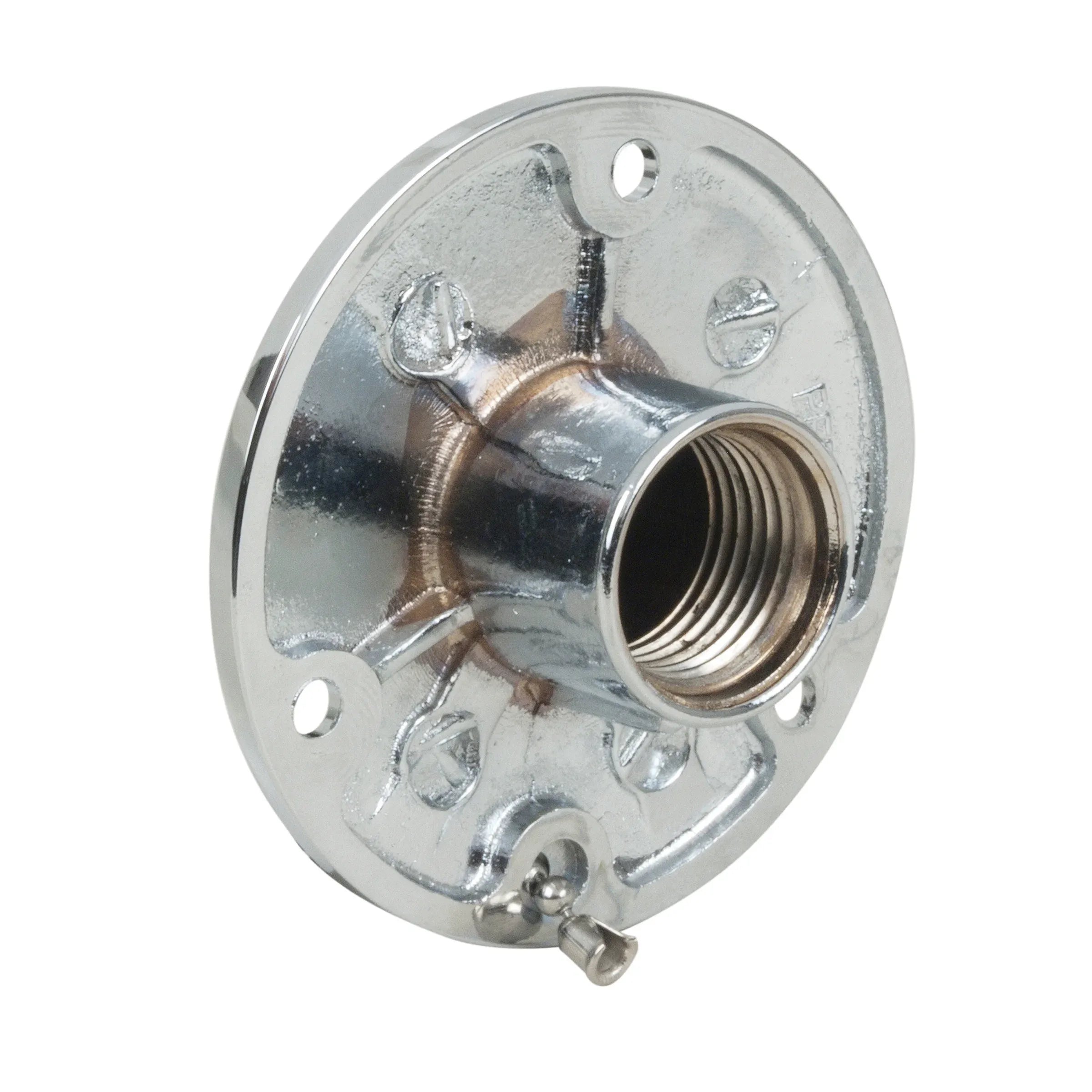 Perko Water Outlet Fitting with Cap, For On-Board Washdown Systems, 1/2 in NPT, Chrome-Plated Bronze — Quality Boat Parts