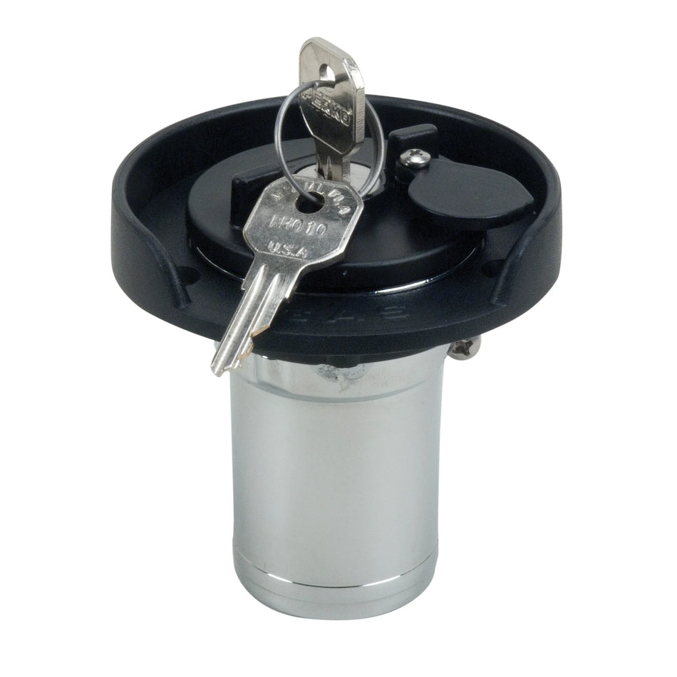 Perko Chromalex Locking Gas Fill, 1-1/2 in Hose, Chrome-Plated Zinc Alloy — Quality Boat Parts