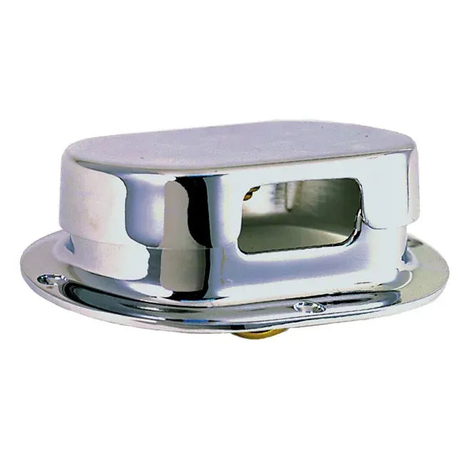 Perko 0750 Rope and Chain Deck Pipe, Chrome Plated Bronze, 3/8 in Chain Opening — Quality Boat Parts