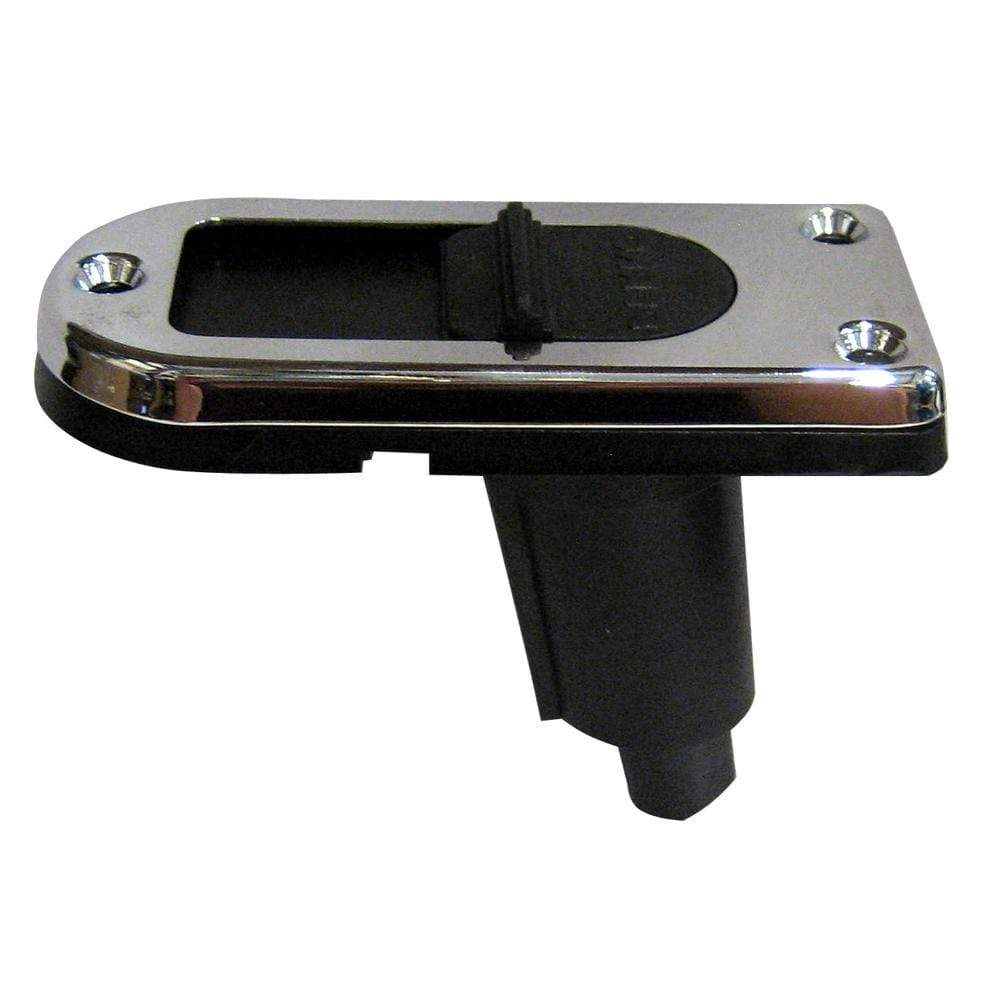 Perko 1046 Plug-In Pole Light Base, 2-Pin, 5° Rake, Chrome-Plated Brass — Quality Boat Parts