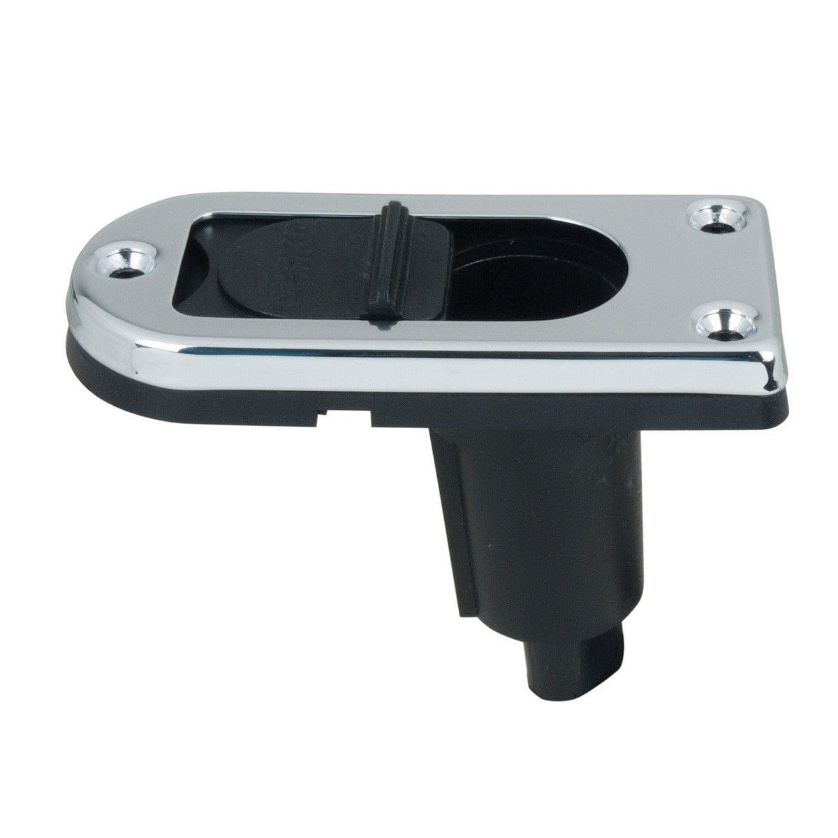 Perko 1046 Plug-In Pole Light Base, 2-Pin, 5° Rake, Chrome-Plated Brass — Quality Boat Parts