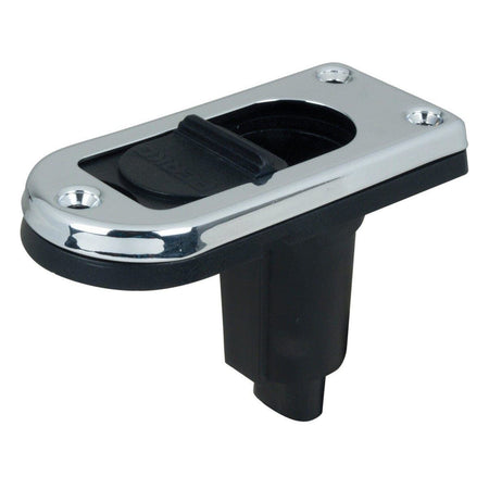 Perko 1046 Plug-In Pole Light Base, 2-Pin, 5° Rake, Chrome-Plated Brass — Quality Boat Parts