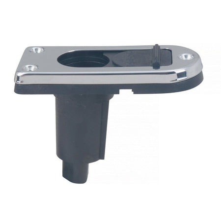 Perko 1046 Plug-In Pole Light Base, 2-Pin, 5° Rake, Chrome-Plated Brass — Quality Boat Parts