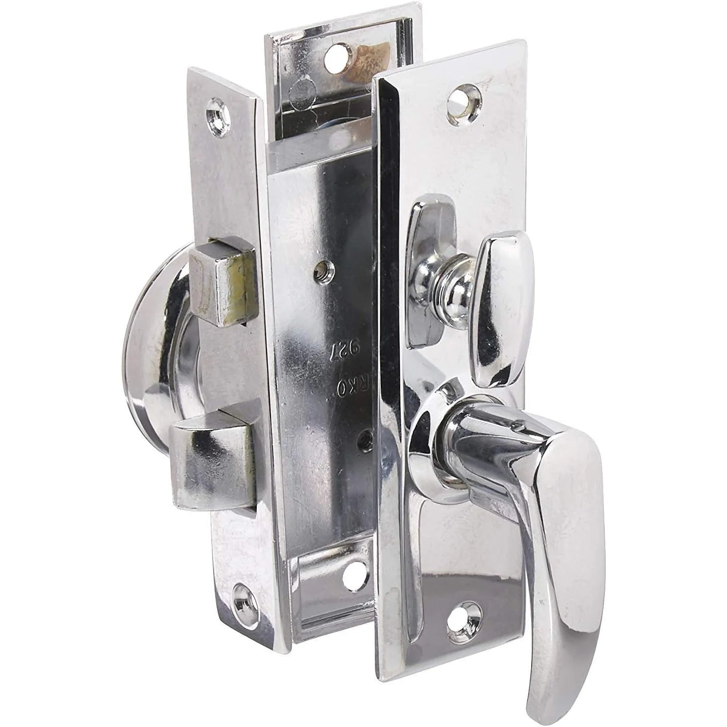 Perko 927 Mortise Lock Set with Bolt, Chrome Plated Zinc Alloy, 1 to 1-3/8 in Door Thickness — Quality Boat Parts