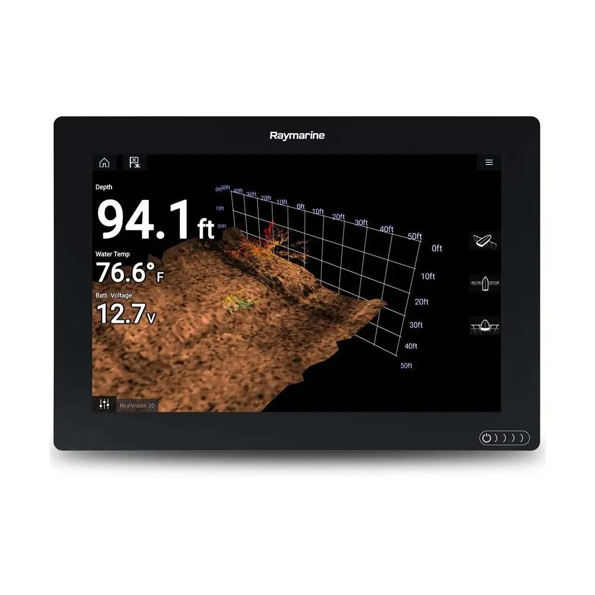 Raymarine Axiom 12 RV MFD, 12 in Touchscreen, RealVision 3D, 600W Sonar, No Chart — Quality Boat Parts