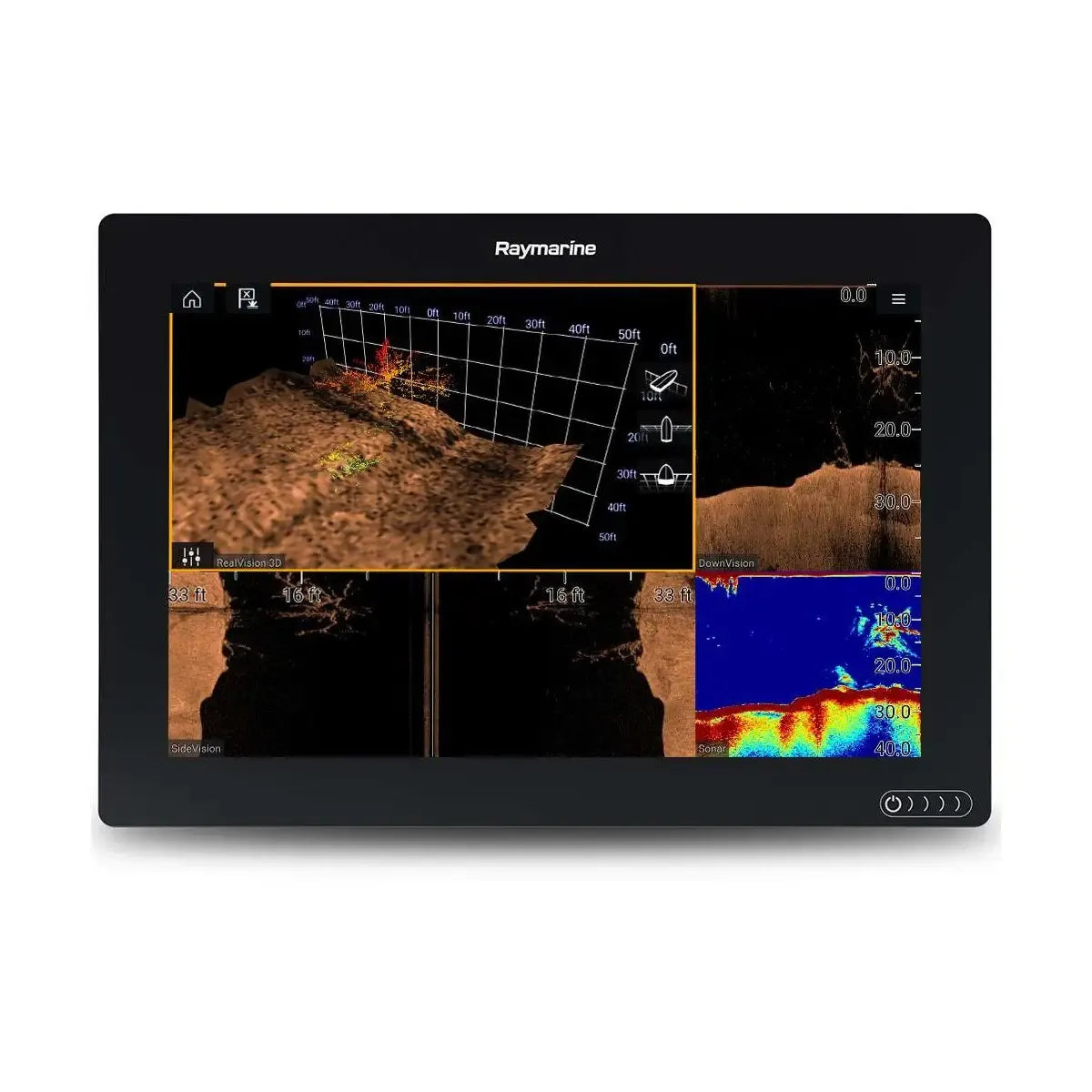 Raymarine Axiom 12 RV MFD, 12 in Touchscreen, RealVision 3D, 600W Sonar, No Chart — Quality Boat Parts