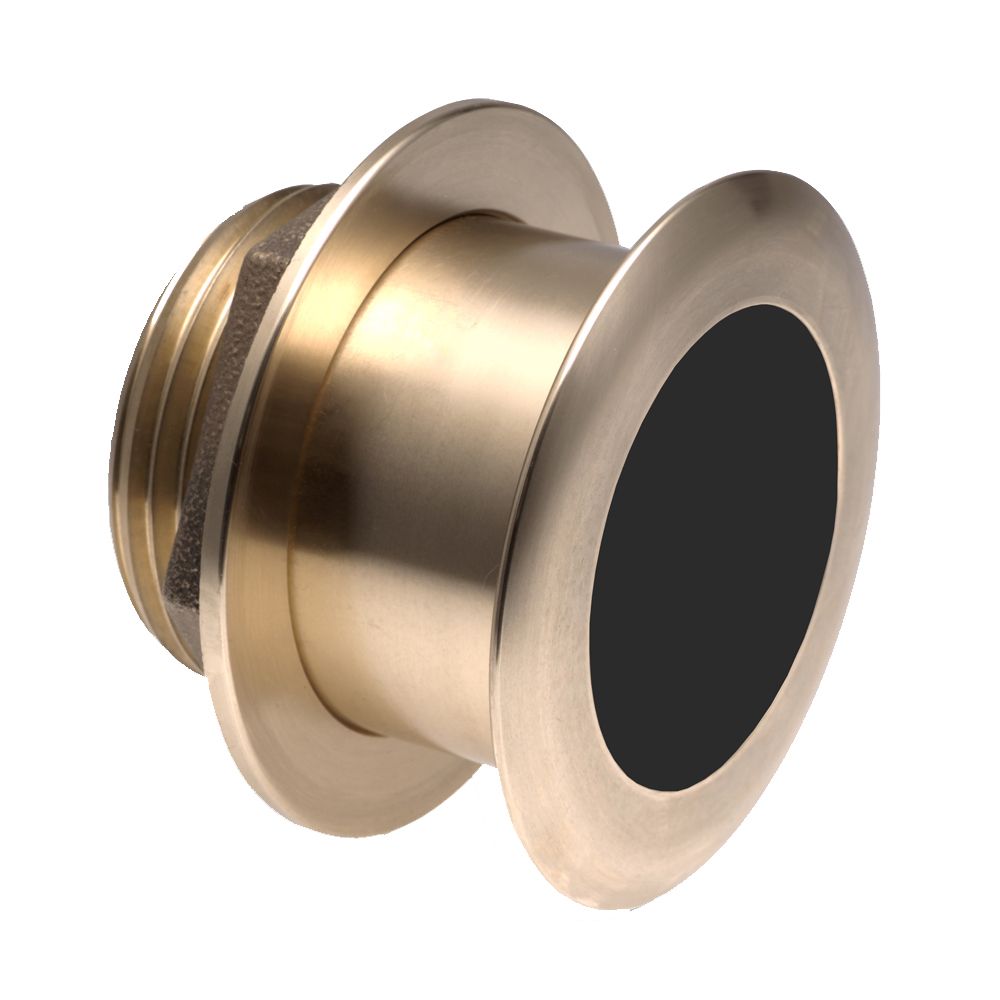 Raymarine B175H-W Bronze Thru-Hull Transducer, 1kW, 12° Tilted Element, 150-250 kHz, 25° Beam, For 8-15° Deadrise — Quality Boat Parts