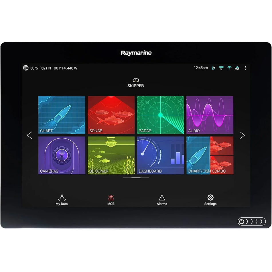 Raymarine Axiom 12 RV Multifunction Display, No Transducer, RealVision 3D, 600W Sonar, LightHouse Charts North America — Quality Boat Parts