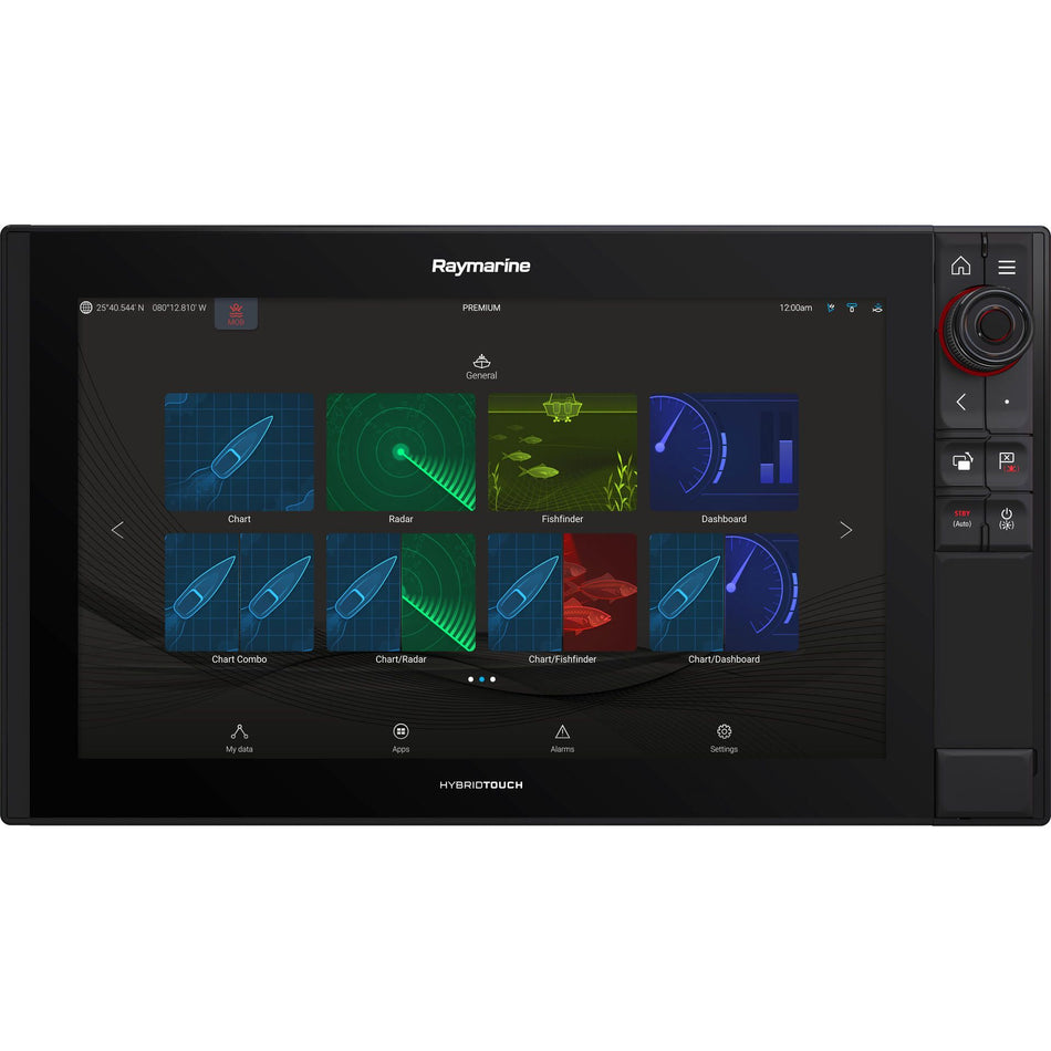 Raymarine Axiom Pro 16 RVX Chartplotter MFD, No Chart, No Transducer, RealVision 3D, 1kW CHIRP, HybridTouch Control, NMEA 2000 — Quality Boat Parts