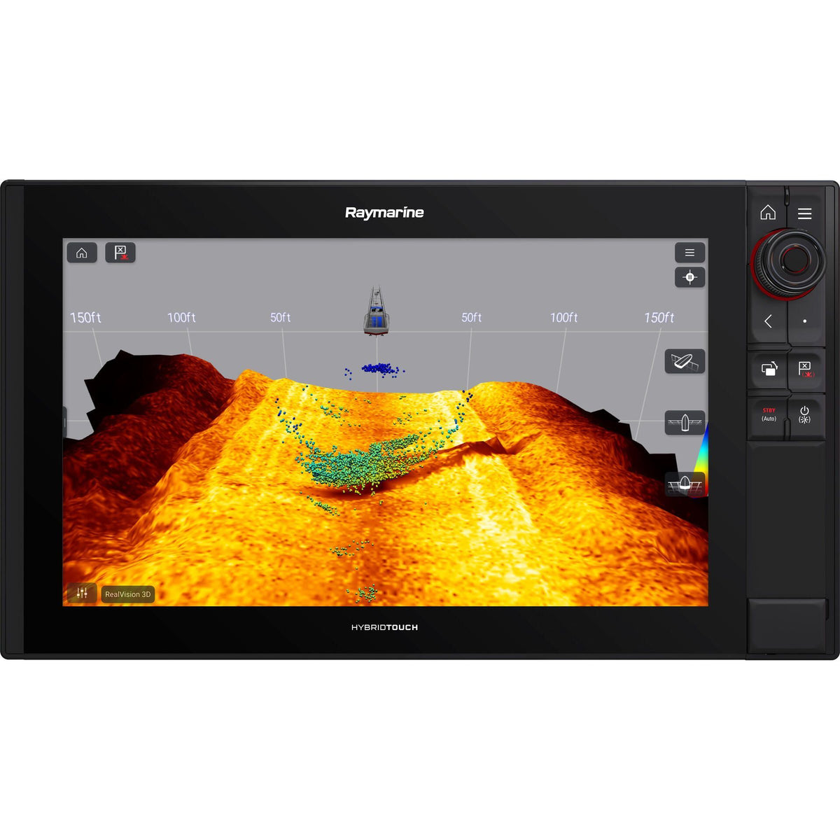 Raymarine Axiom Pro 16 RVX Multifunction Display, No Transducer, Navionics+ North America Charts, RealVision 3D Sonar, 1kW CHIRP Sonar, HybridTouch Control — Quality Boat Parts