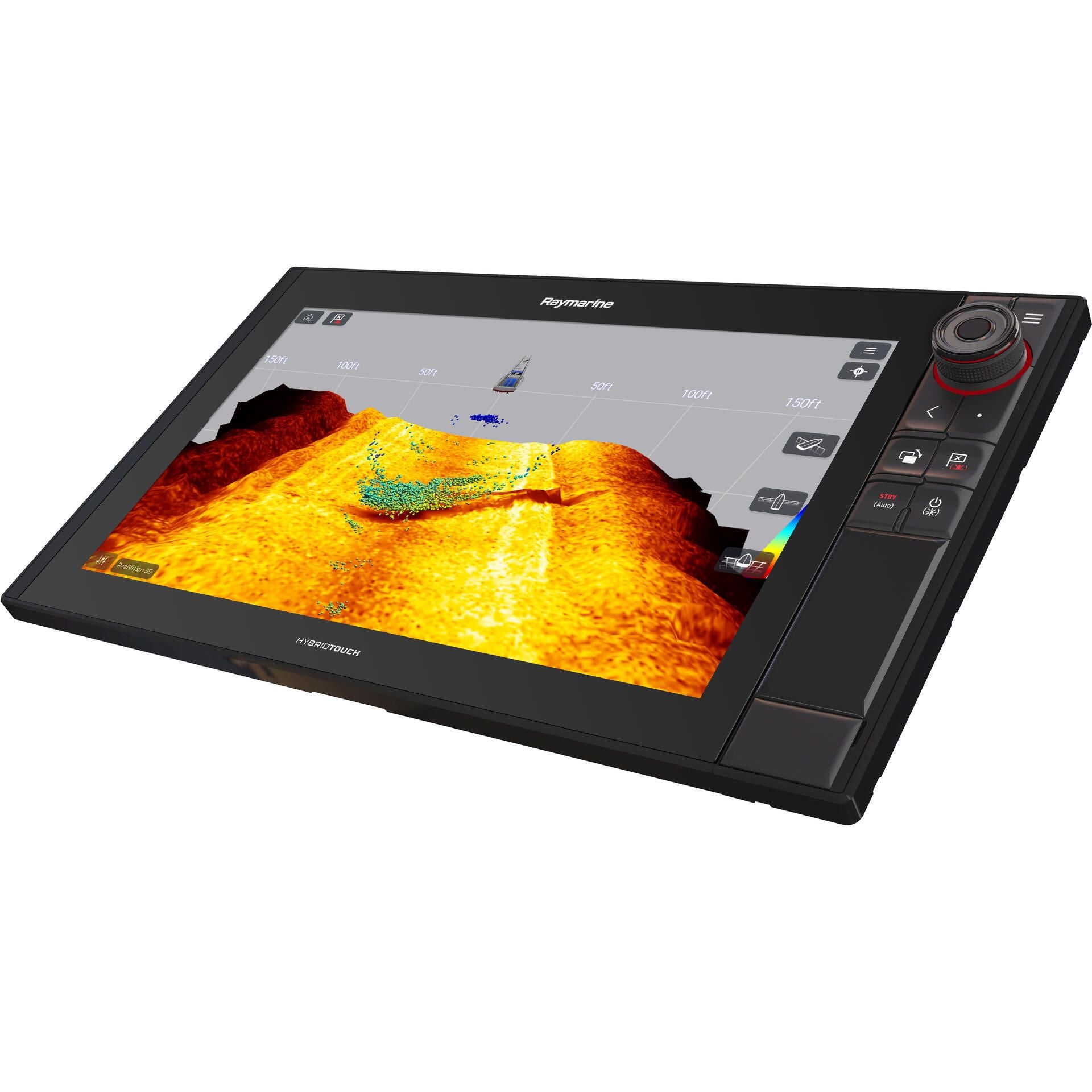 Raymarine Axiom Pro 16 RVX Multifunction Display, No Transducer, Navionics+ North America Charts, RealVision 3D Sonar, 1kW CHIRP Sonar, HybridTouch Control — Quality Boat Parts