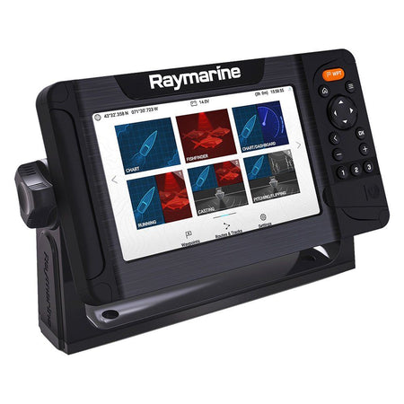 Raymarine Element 7 HV Fish Finder/Chartplotter, HV-100 Transom Transducer, Navionics Plus USA and Canada Charts — Quality Boat Parts