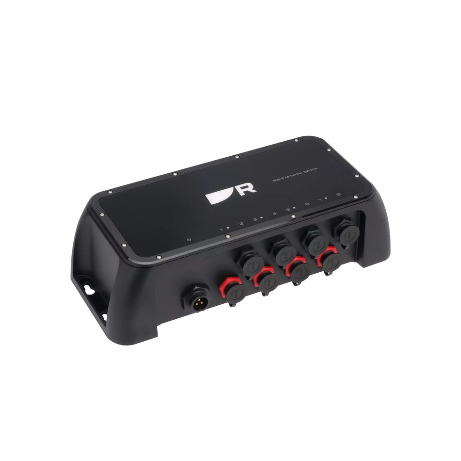 Raymarine RNS-8 8-Port Gigabit RayNet Network Switch, 4 PoE Ports, IPX6/IPX7, 9-32V DC — Quality Boat Parts