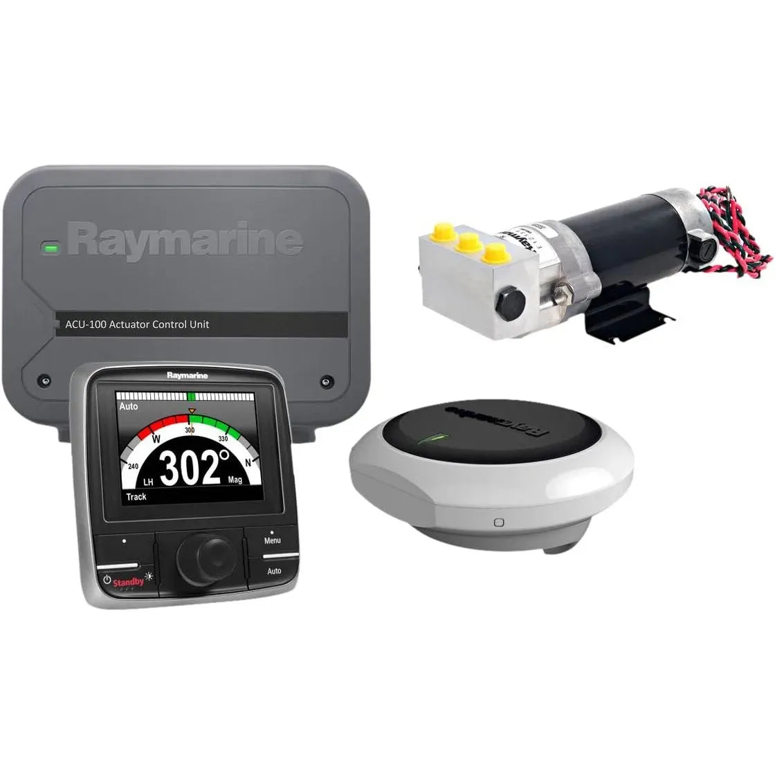 Raymarine EV-100 Power Pilot Autopilot System, For Hydraulic Outboards, 0.5L/12V Pump, p70Rs Control — Quality Boat Parts