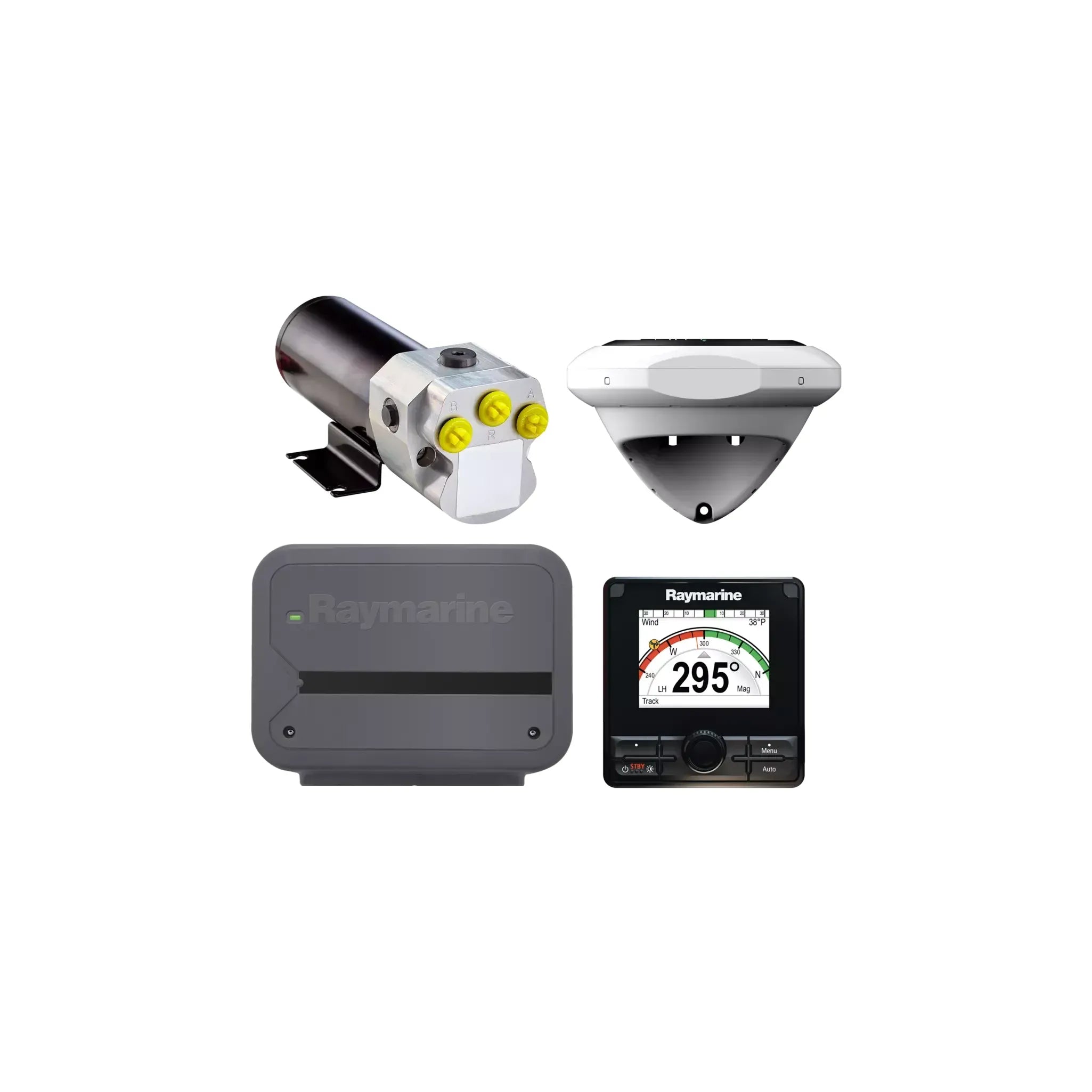 Raymarine EV-100 Power Pilot Autopilot System, For Hydraulic Outboards, 0.5L/12V Pump, p70Rs Control — Quality Boat Parts