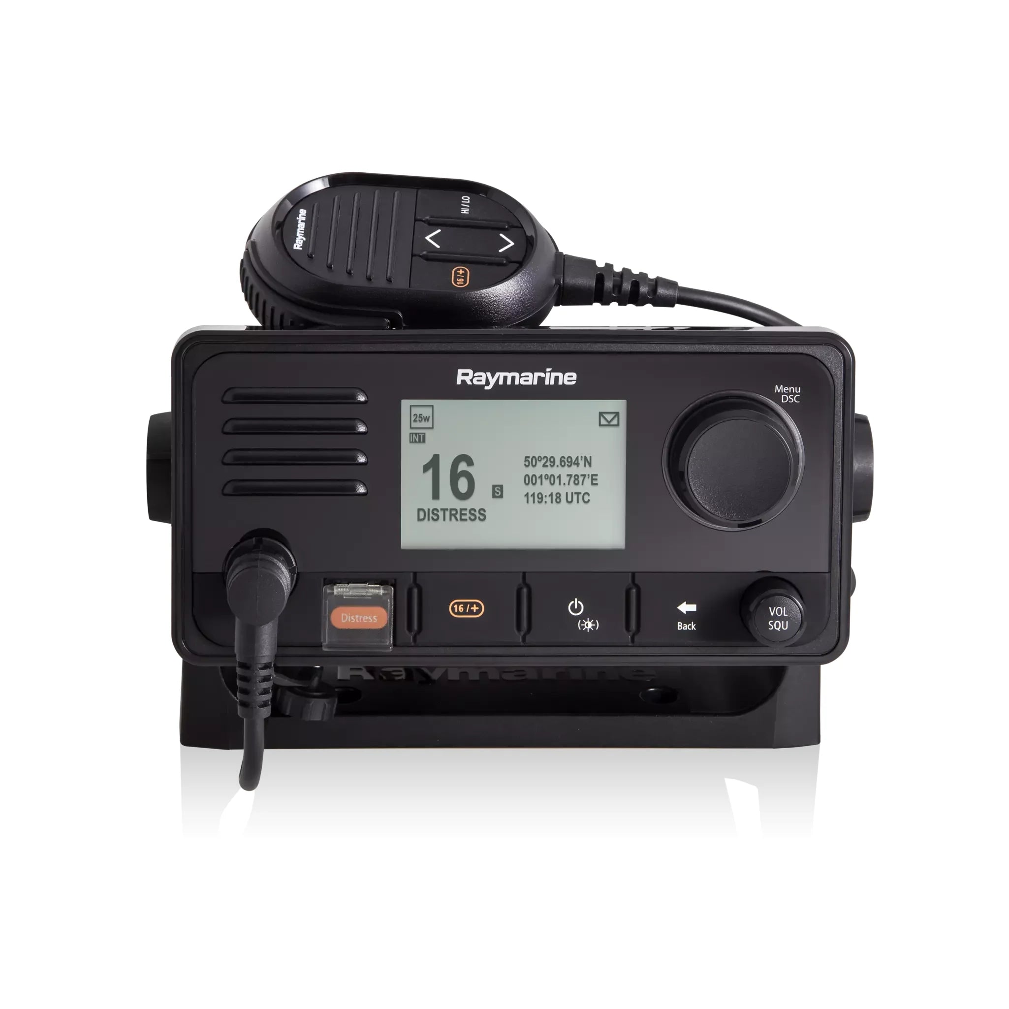 Raymarine Ray63 Fixed Mount VHF Radio, 25W, Built-in GPS, Class D DSC, NMEA 2000, NMEA 0183 — Quality Boat Parts