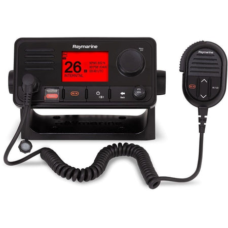 Raymarine Ray73 Fixed Mount VHF Radio, 25W, Class D DSC, AIS Receiver, GPS/GNSS, NMEA 2000, NMEA 0183, IPX6/IPX7, Loudhailer — Quality Boat Parts