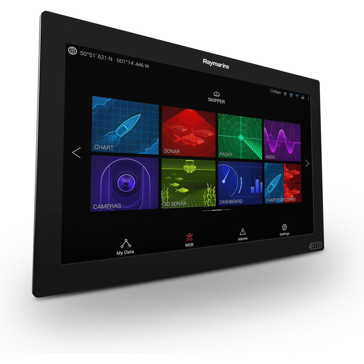Raymarine Axiom XL 16 3D CHIRP MFD Bundle, RVX1000, GA200 GPS Antenna, RCR-SD Card Reader, Alarm Module, LightHouse Charts North America — Quality Boat Parts