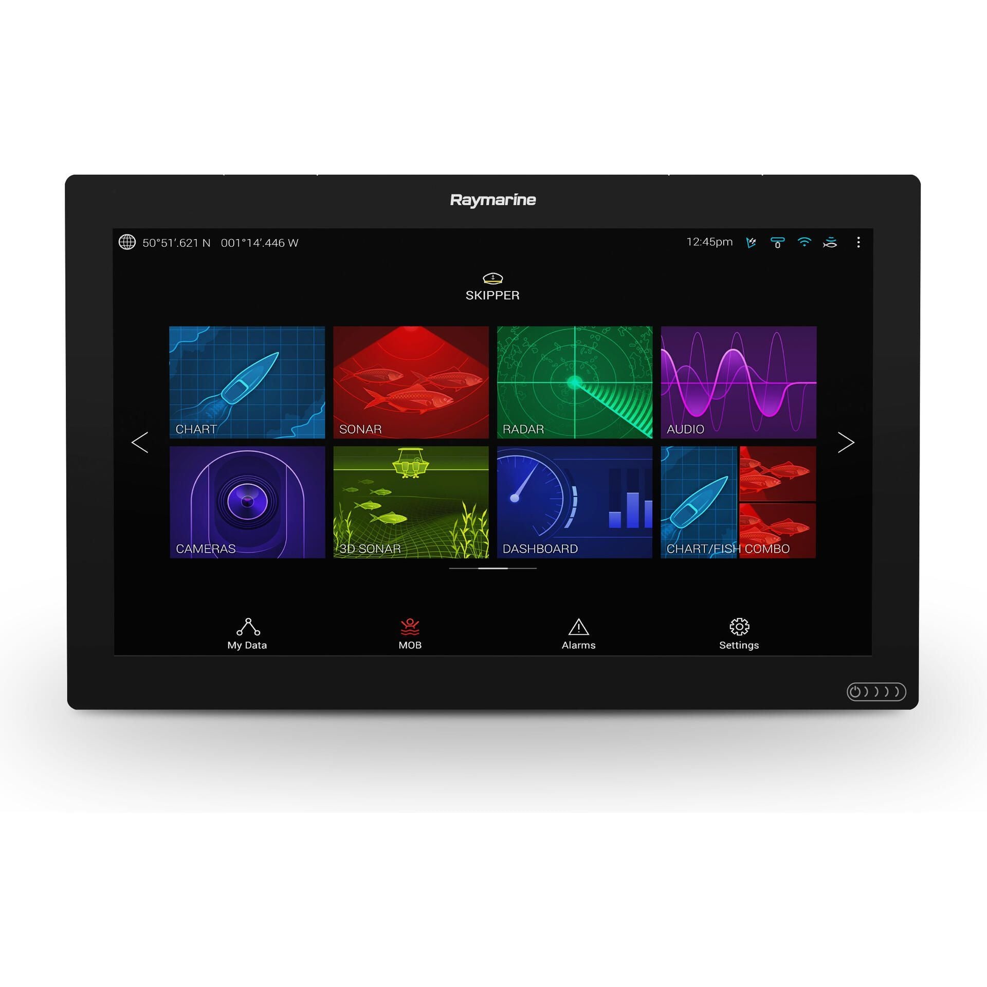 Raymarine Axiom XL 16 3D CHIRP MFD Bundle, RVX1000, GA200 GPS Antenna, RCR-SD Card Reader, Alarm Module, LightHouse Charts North America — Quality Boat Parts